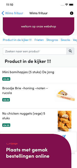 Wim's frituur Screenshot 1