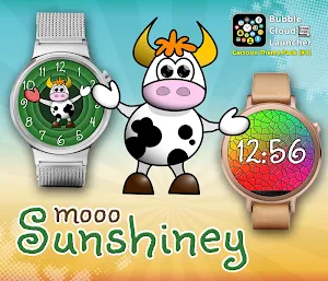 "Playful" watch face pack 3 for Bubble Clouds Screenshot 3