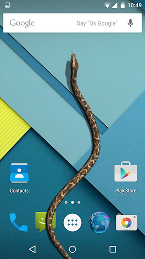 Snake On Screen Hissing Joke Screenshot 0