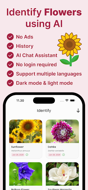 Flower Identifier: Learn, Care Screenshot 0