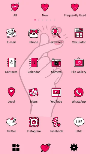 Stylish Wallpaper Heart Snap Theme Screenshot 2