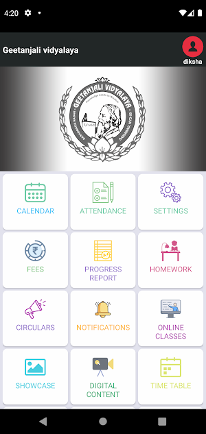 Geethanjali Vidyalaya App Screenshot 1