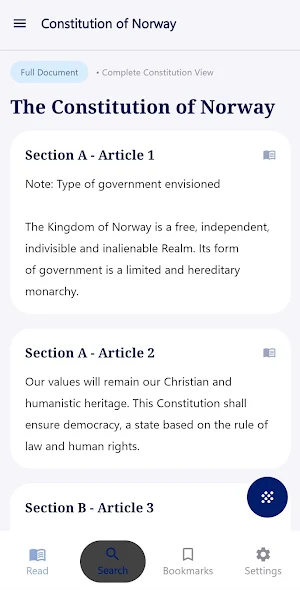 Norway Grunnloven App Screenshot 0