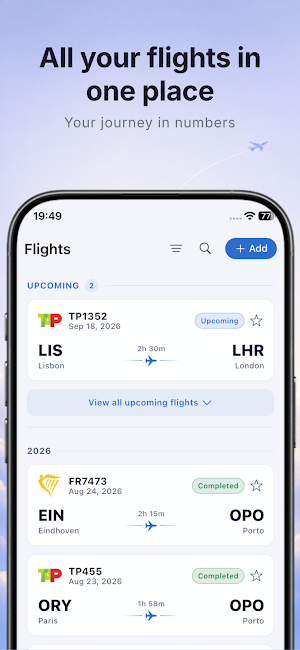 SkyJourney - Flight Logger Screenshot 2
