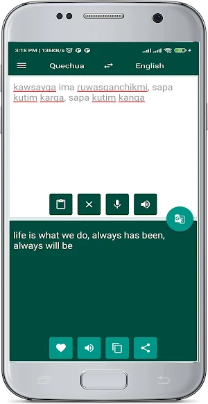 English Quechua Translate Screenshot 2