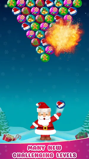 Christmas Bubble Shooter Game Screenshot 1