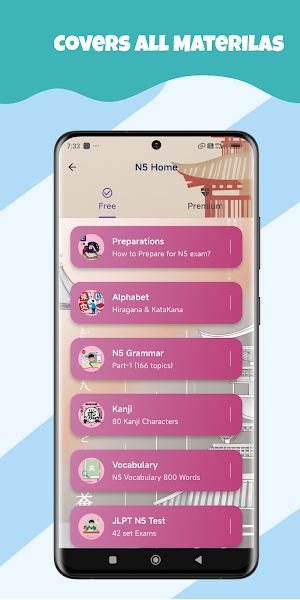 JLPT N5-N1 Mastery Screenshot 1