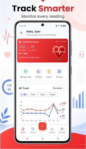 BP Tracker: Blood Pressure App Screenshot 0