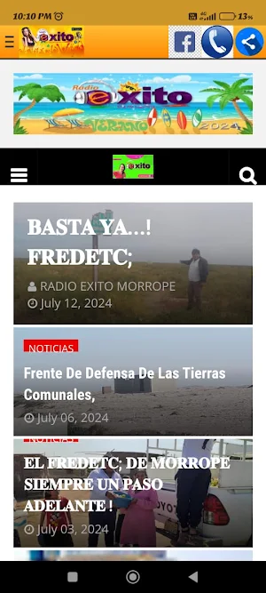 RADIO EXITO - MORROPE Screenshot 3