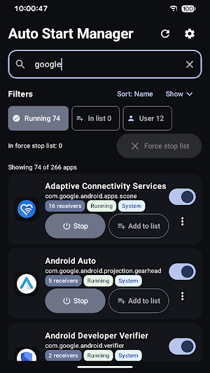 Auto Start Manager Screenshot 1