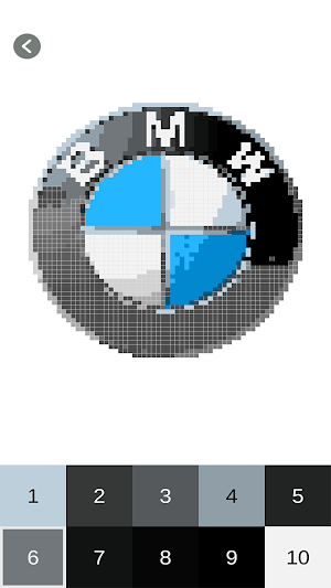 Cars Logo Color By Numbers-Pixel Art Coloring Screenshot 0