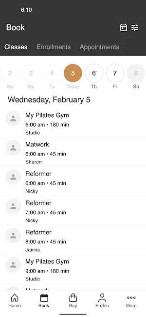 My Pilates Gym Screenshot 1