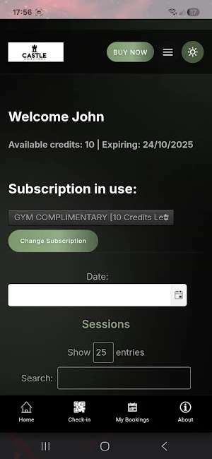 Castle Health & Fitness Screenshot 1