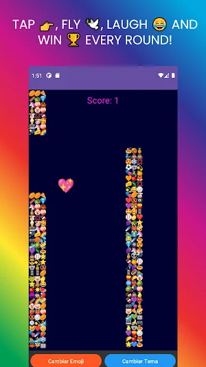 FLAPPY EMOJI: The 5 Cent Game! Screenshot 1
