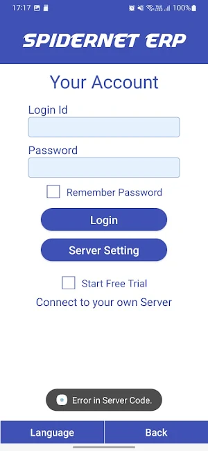SpiderNet ERP Screenshot 1