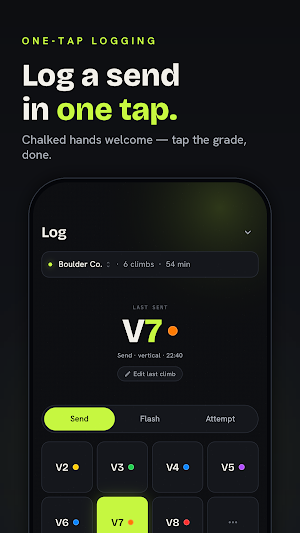Sendo: Bouldering & Climb Log Screenshot 0
