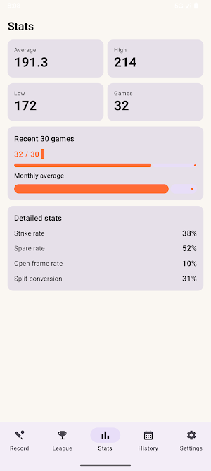 BowlingScoreTracker by MNB Screenshot 2