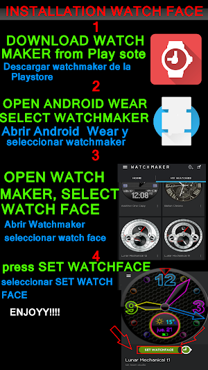 WATCH FACE SPACE ALL COLORS Screenshot 1
