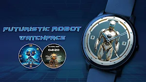 Futuristic Robot Watch Faces Screenshot 0