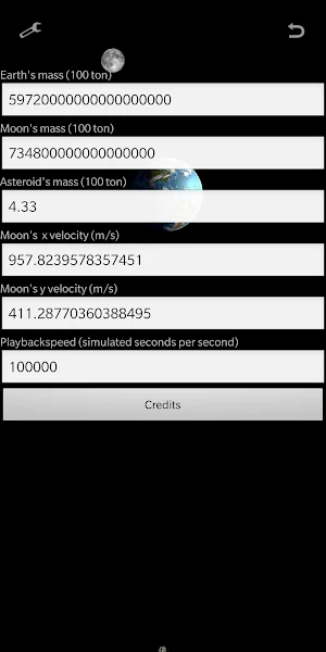 Gravity Simulator Screenshot 1