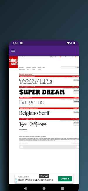 XFonts - Creative Fonts screenshot 5