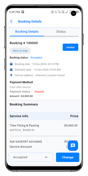 Bubaa Services Servicesman Screenshot 1