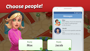 Family Hotel: Renovation & love story match-3 game Screenshot 1