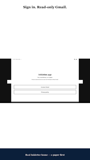 Inkletter: E-Ink Newsletter Screenshot 0
