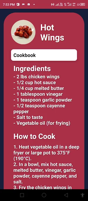 Cookbook App Screenshot 3