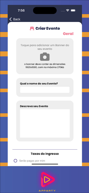 APParty - Seu App de Eventos Screenshot 2