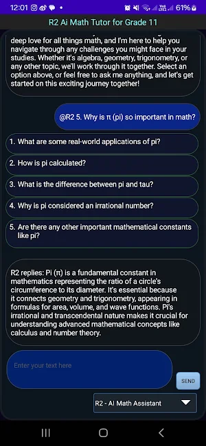 R2 Ai Math Tutor for Grade 11 Screenshot 0