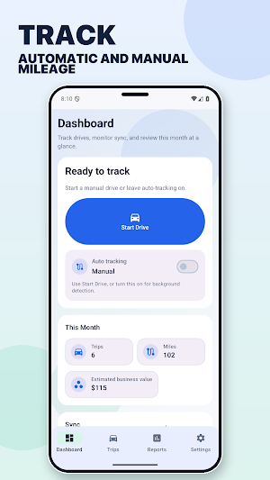 MileLog - Fast Mileage Tracker Screenshot 0