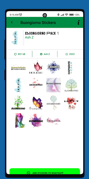 Buongiorno Stickers WhaSticker Screenshot 3