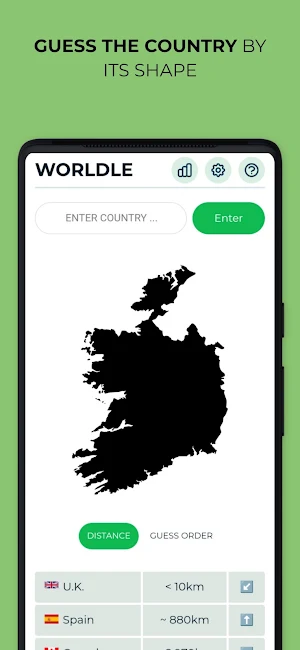Worldle - Guess the Country Screenshot 0