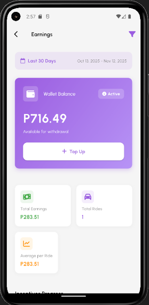 GoSakay Drivers Screenshot 2
