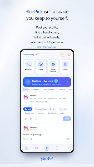 BluePick: Practice - Bands Screenshot 1