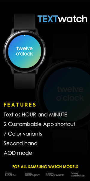Text Time: Digital Watch Face Screenshot 3