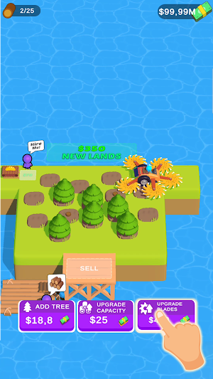 Mini harvest : wood & stone Screenshot 2