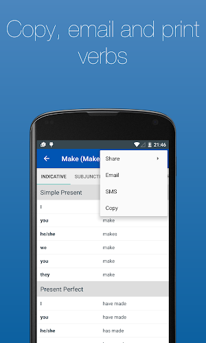English Verb Conjugator Screenshot 3
