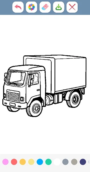 Trucks Coloring Book Screenshot 1