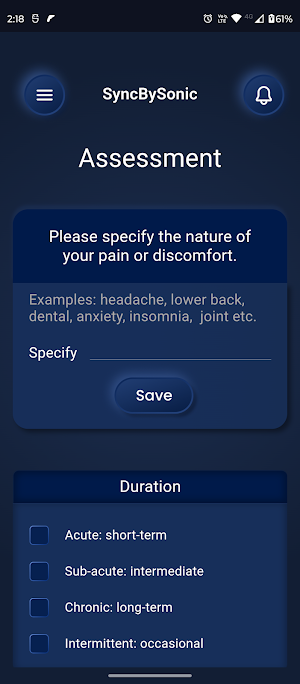 SyncBySonic: Sound Homeopathy Screenshot 1