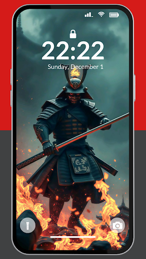 Futuristic Samurai Wallpaper Screenshot 2