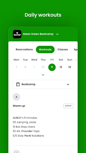 Mean Green Bootcamp Screenshot 3