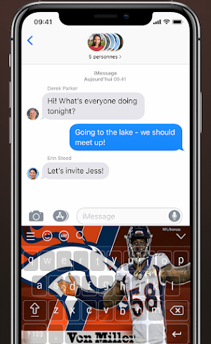 Von Miller Keyboard Theme Denver NFL 2021 For Fans Screenshot 2