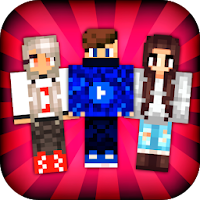 Skins YouTubers for Minecraft PE