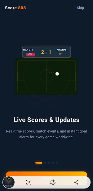 Score 808 - Live Football TV Screenshot 1