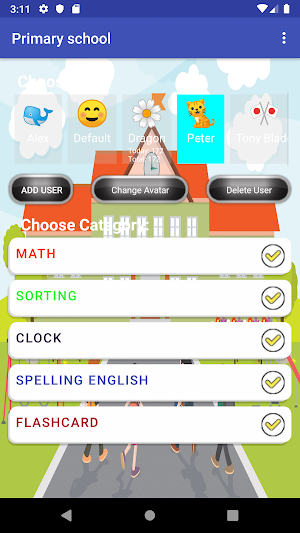 Primary School Education & Flashcard English Screenshot 0