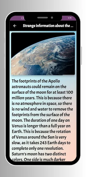 Information about space Screenshot 2