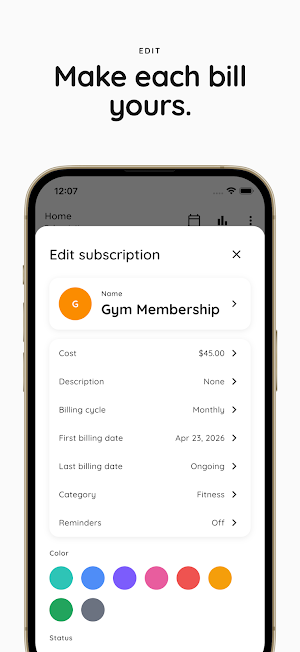 Subscription Manager - Bills44 Screenshot 3