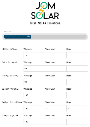 JomSolar - Solar Power Calcula Screenshot 0